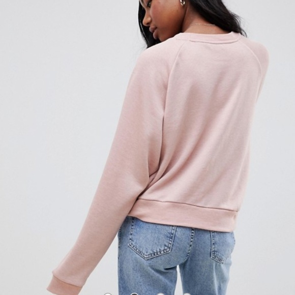 ASOS DESIGN Pink Batwing Sweatshirt - Picture 4 of 4